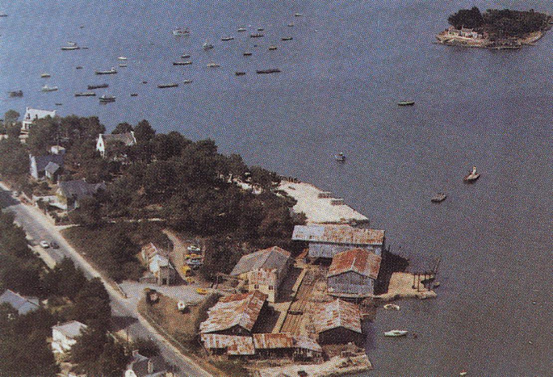 Photo aérienne du chantier